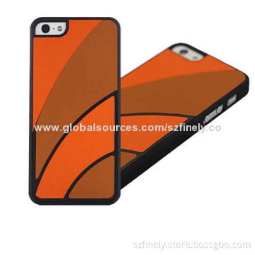Leather & PC Case for iPhone 5/5S, PU Leather Stick, Hit Colors Available, Unique Design